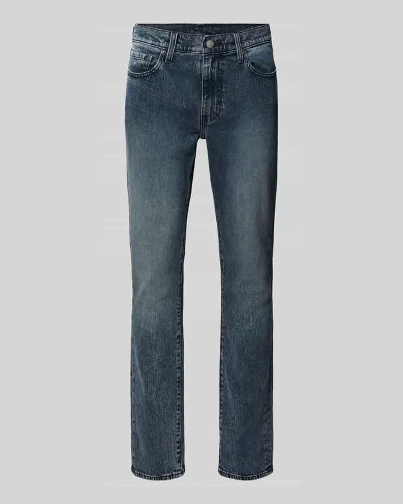 Levi's Slim Fit Jeans im Used-Look Modell '511 Jeansblau