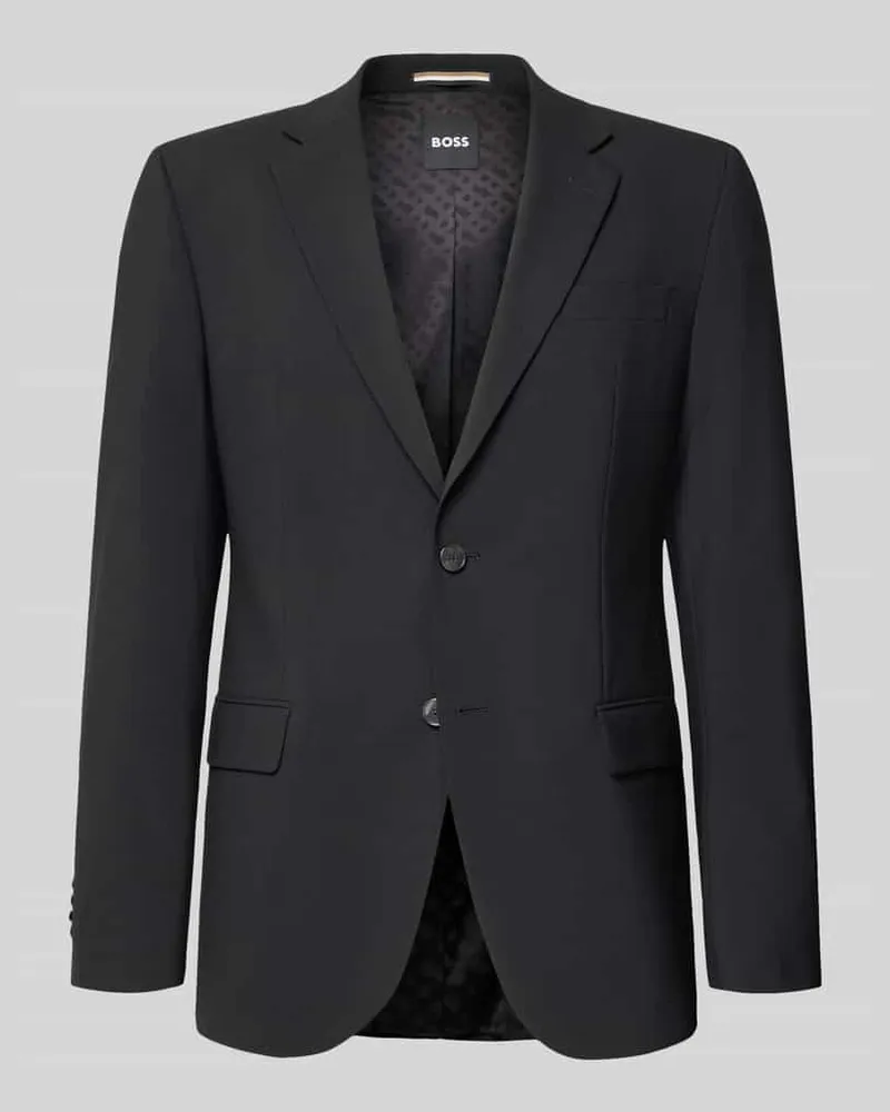 HUGO BOSS Regular Fit Anzugsakko aus Schurwoll-Mix Modell 'H-Jasper-MM-C-NF Black