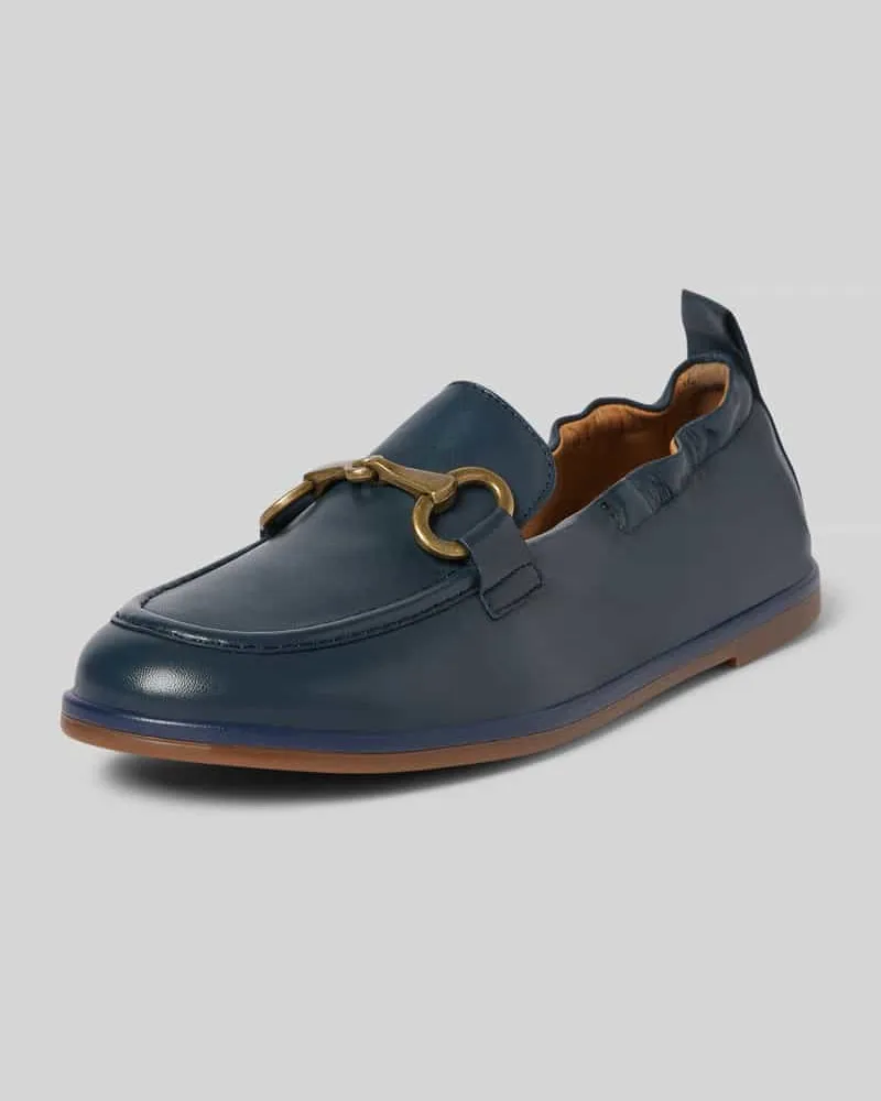 Marc O'Polo Loafer mit Trensen-Schnalle Marine