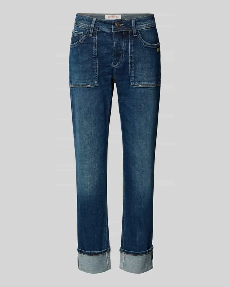 Gang Boyfriend Jeans mit Label-Detail Modell 'NICA WORKER Blau