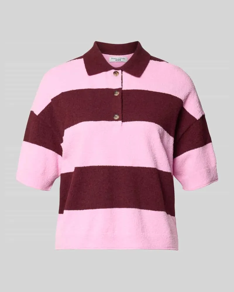 Marc O'Polo Regular Fit Poloshirt aus Baumwoll-Mix Pink