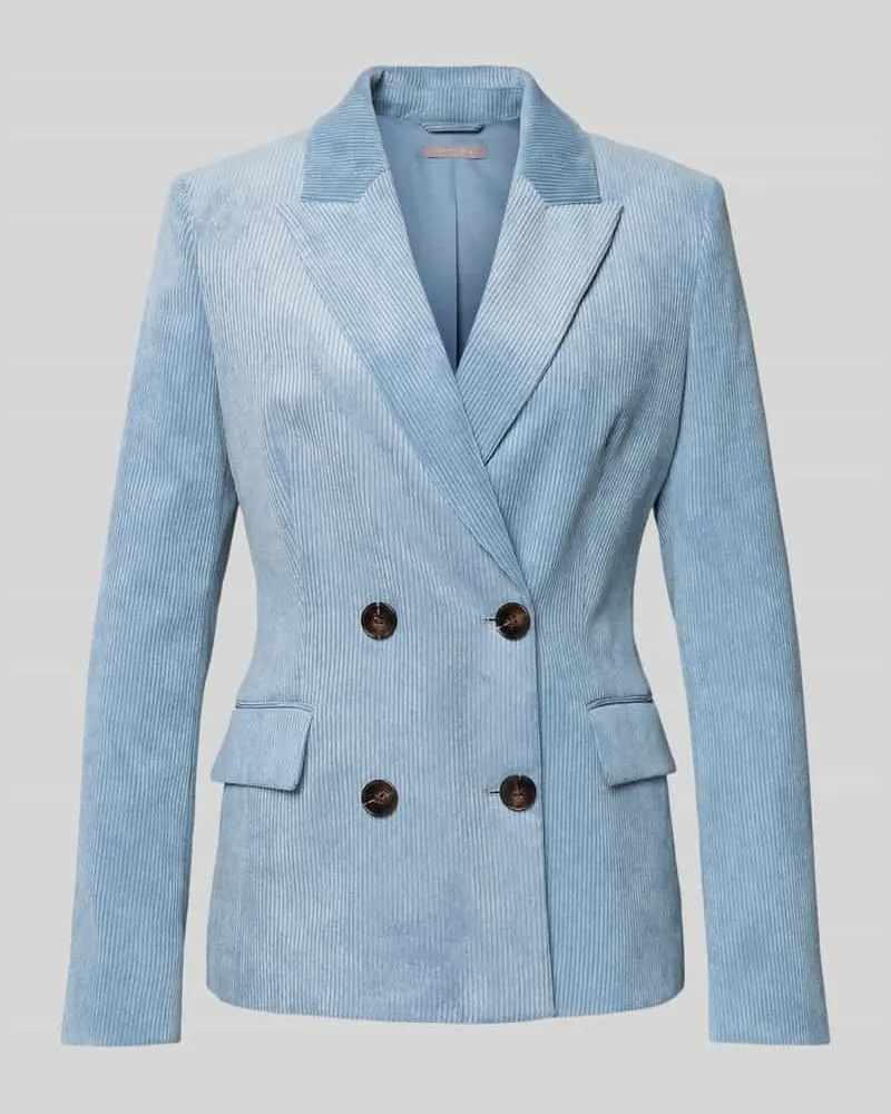 Christian Berg Blazer mit Strukturmuster Hellblau