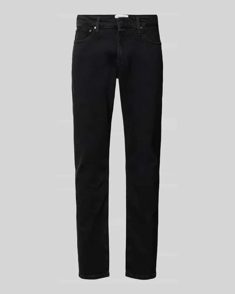 Calvin Klein Slim Fit Jeans im 5-Pocket-Design Black
