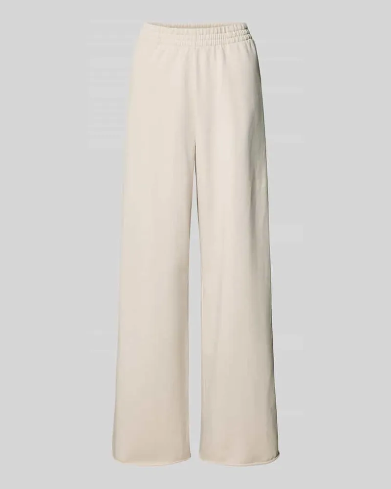 Karo Kauer Jogpants mit Rollsaum und elastischem Bund Hellgrau