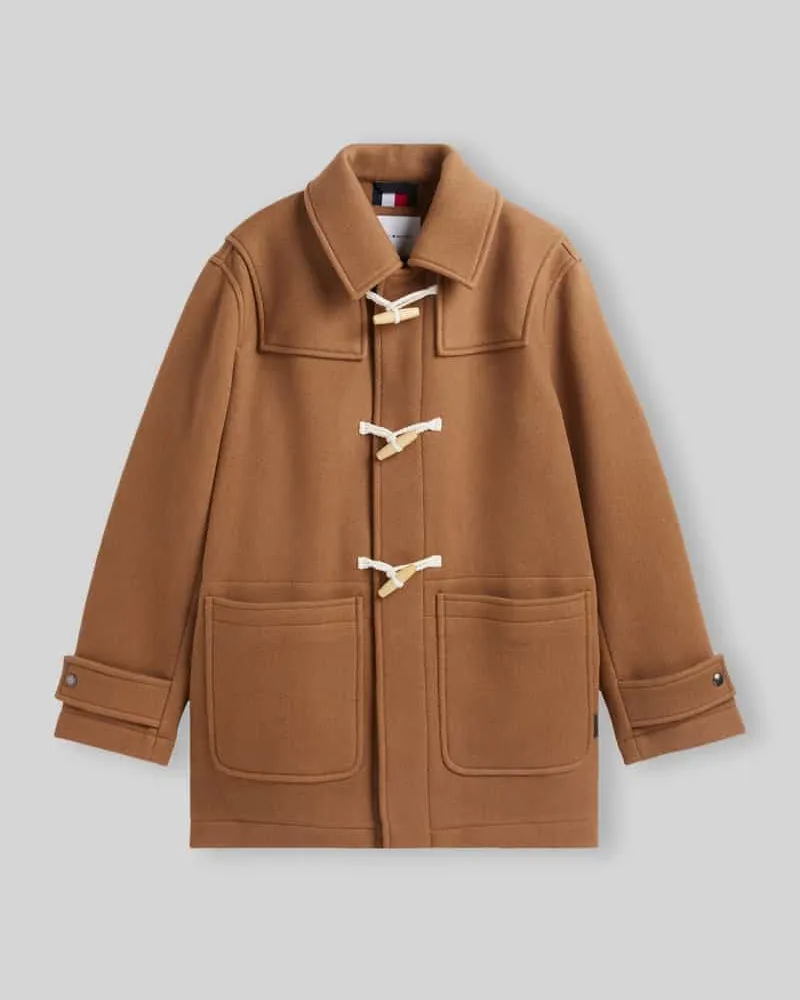 Tommy Hilfiger Dufflecoat aus Wolle mit Knebelverschluss Hazel
