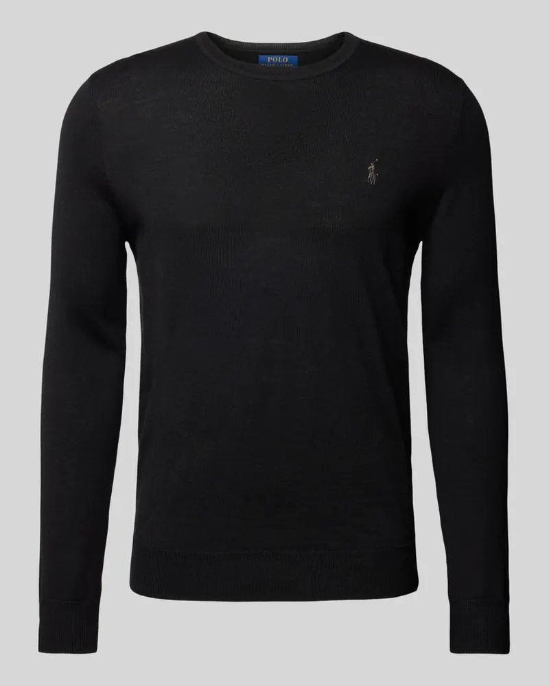 Ralph Lauren Strickpullover mit Logo-Stitching Black