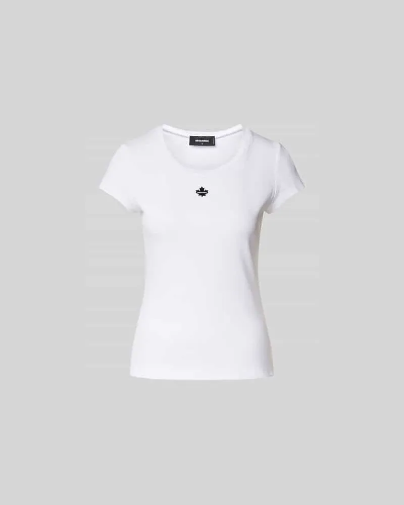 Dsquared2 T-Shirt mit Label-Detail Weiss