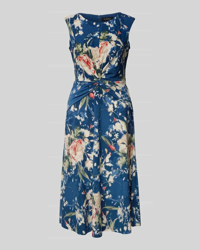 Ralph Lauren Midikleid mit Knoten-Detail Modell 'TESSANNE Marine