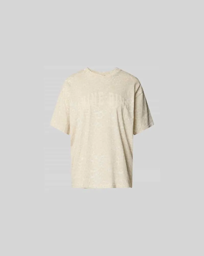 Anine Bing Oversized T-Shirt mit Logo-Print Hellgrau