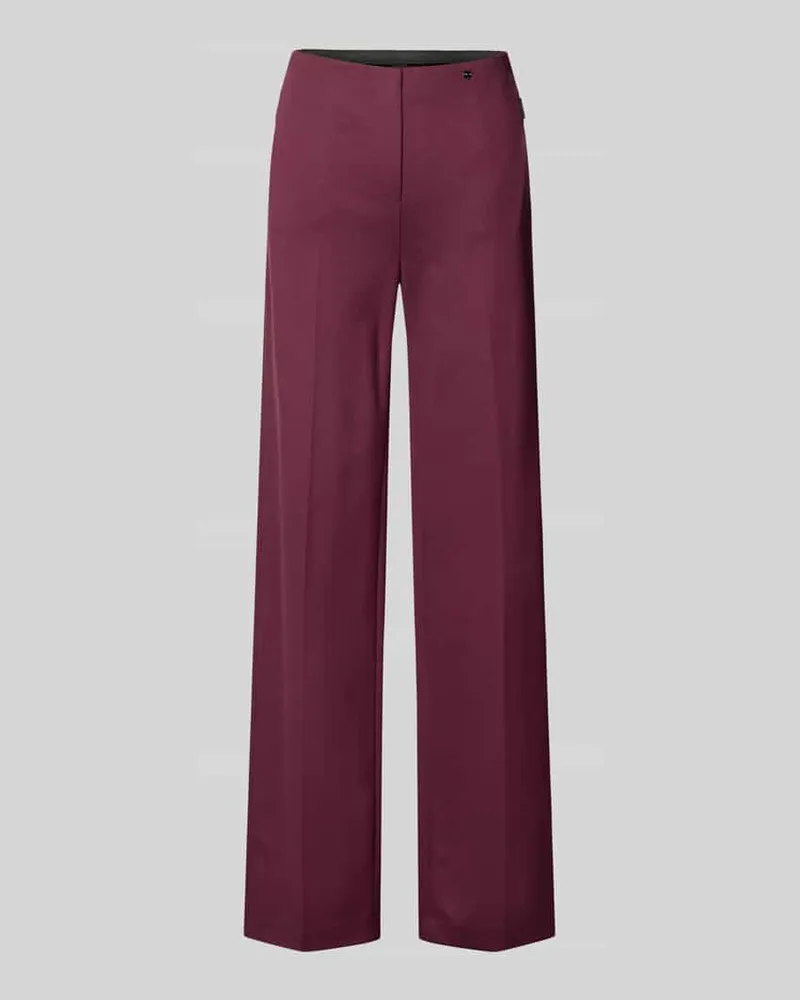 Marc Cain Hose aus Viskose-Mix mit Reißverschlusstaschen Bordeaux