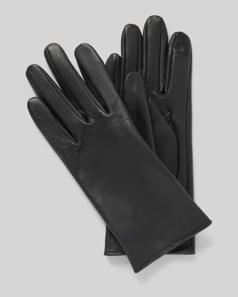 HUGO BOSS Handschuhe aus Lammleder Modell 'GUEEN-ME Black