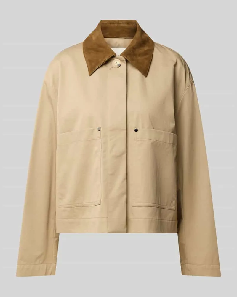Joseph Funktionsjacke mit kontrastierendem Kragen Modell 'Aitna Beige