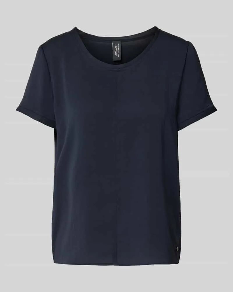 Marc Cain Blusenshirt mit Rundhalsausschnitt Marine