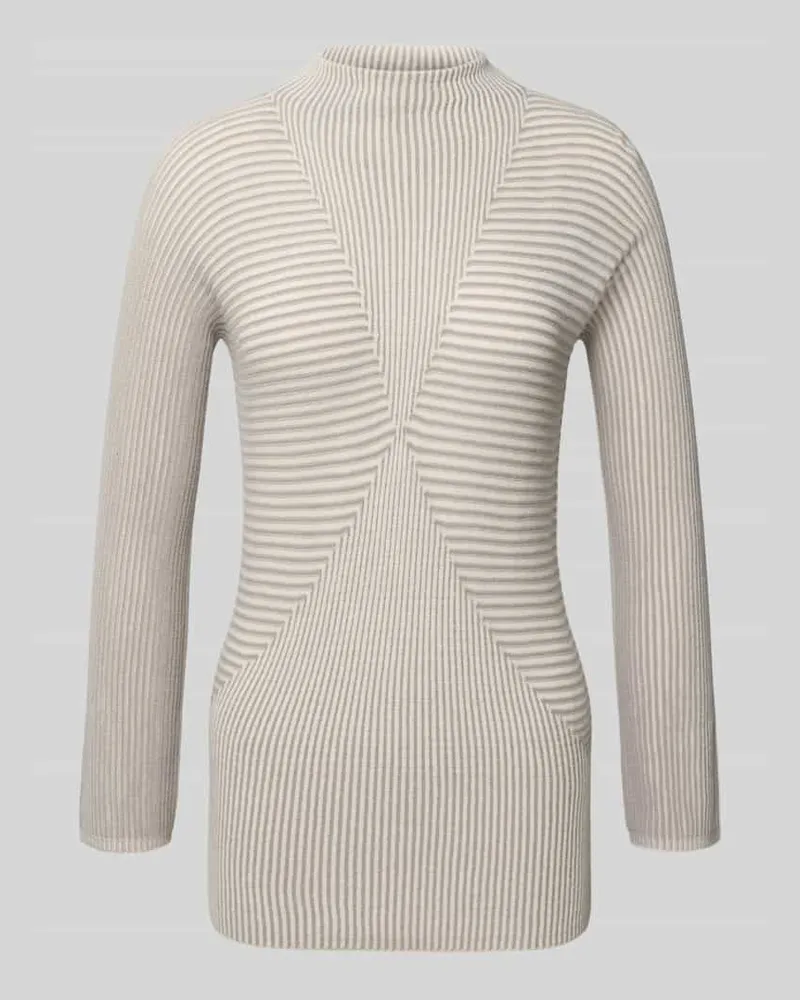 Emporio Armani Strickpullover mit Kaschmir-Anteil Taupe