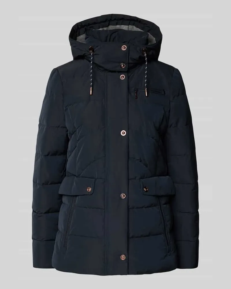 Gil Bret Steppjacke mit Reißverschlusstaschen Dunkelblau