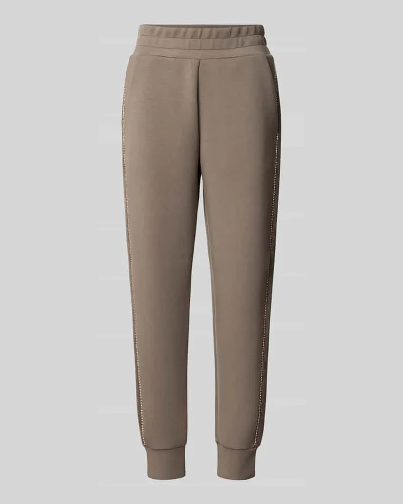 Guess Slim Fit Sweatpants mit Viskose-Anteil Modell 'Victoire Taupe