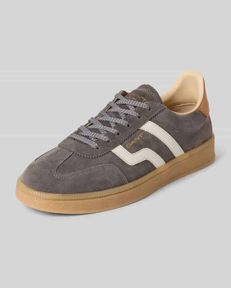 Gant Sneaker aus Leder mit Schnürung Modell 'Cuzima Stein
