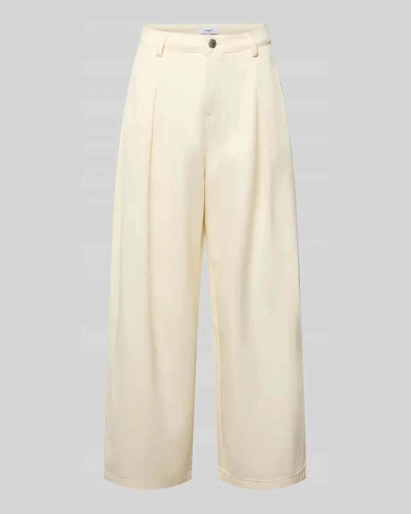 Suncoo Jeans mit Bundfalten Modell 'RIM Ecru
