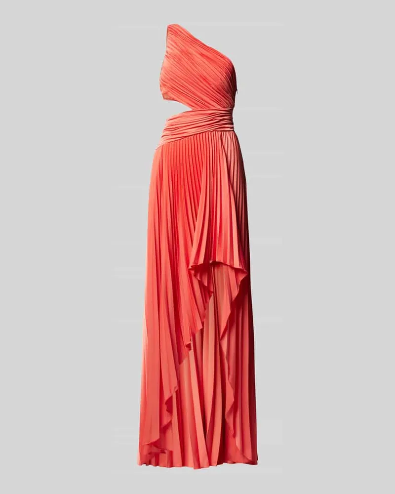 Unique Abendkleid mit seitlichem Cut Out Apricot