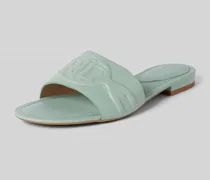 Sandalette aus Leder in unifarbenem Design Modell 'ALEGRA III