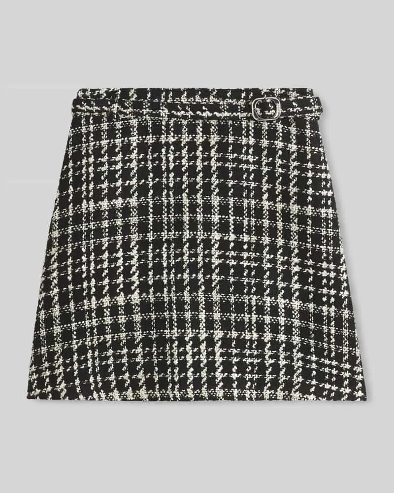 HUGO BOSS A-Linien Mini-Rock mit Baumwoll-Anteil Modell 'Rinuna-1 Black