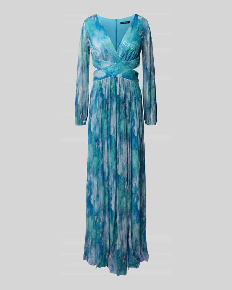Swing Abendkleid mit Effektgarn Ocean