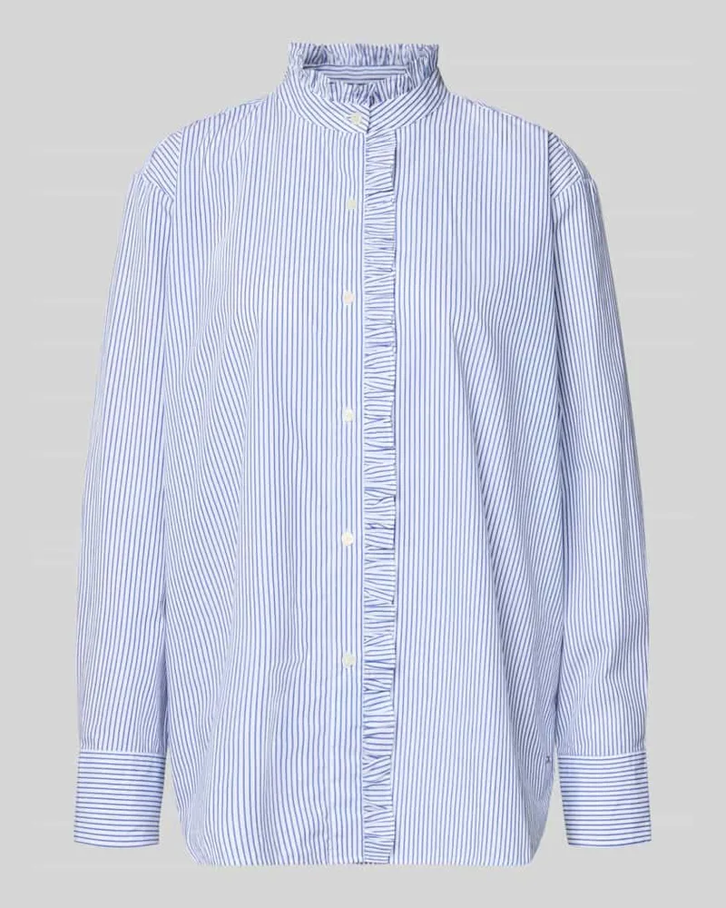 Tommy Hilfiger Relaxed Fit Hemdbluse aus reiner Baumwolle Weiss