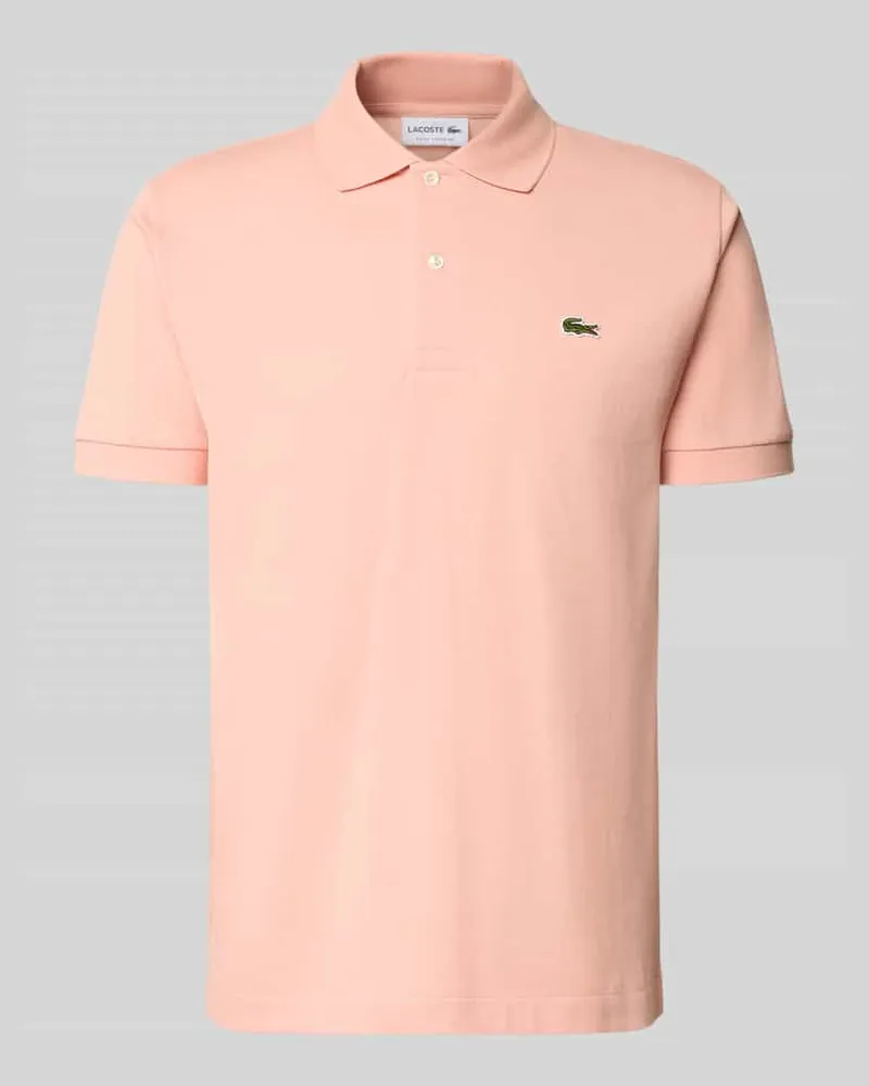 Lacoste Regular Fit Poloshirt aus reiner Baumwolle Altrosa