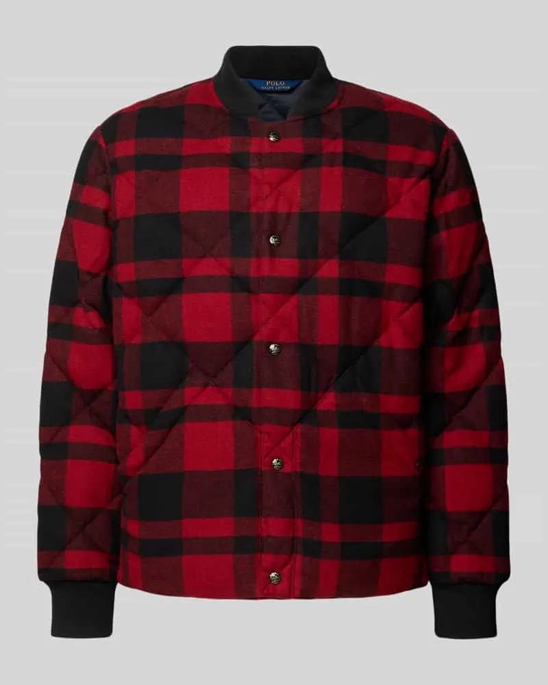 Ralph Lauren Daunenjacke mit Druckknopfleiste Rot