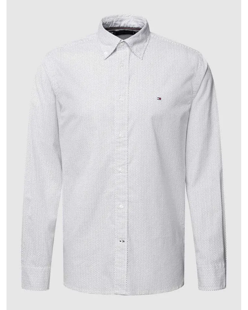 Tommy Hilfiger Freizeithemd mit Button-Down-Kragen Modell 'CORE FLEX MINI Weiss