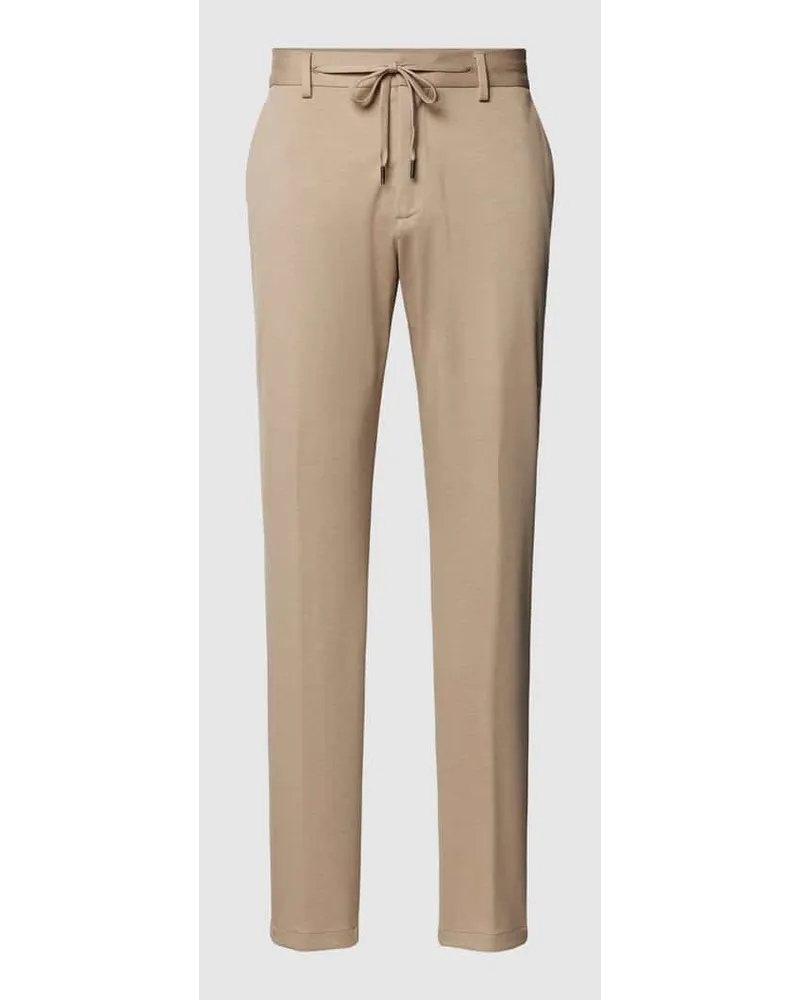 S.Oliver Hose mit elastischem Bund mit Tunnelzug Modell 'JOGGSUIT Beige