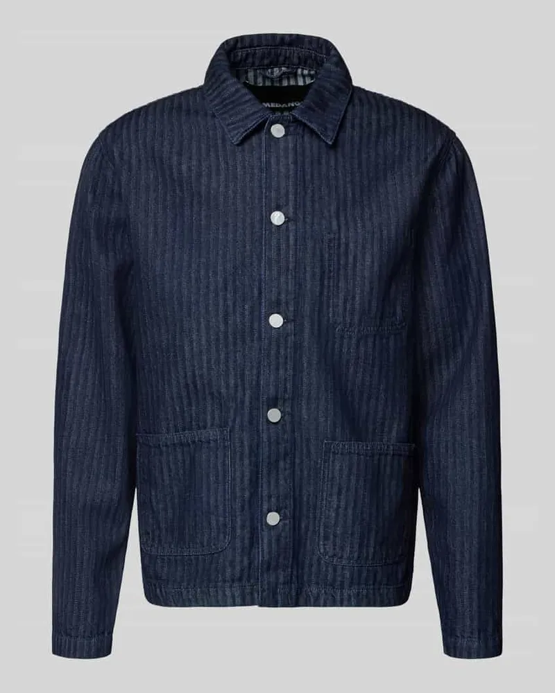 Armedangels Relaxed Fit Jeansjacke aus reiner Bio-Baumwolle Modell 'HERRINGBONE Marine