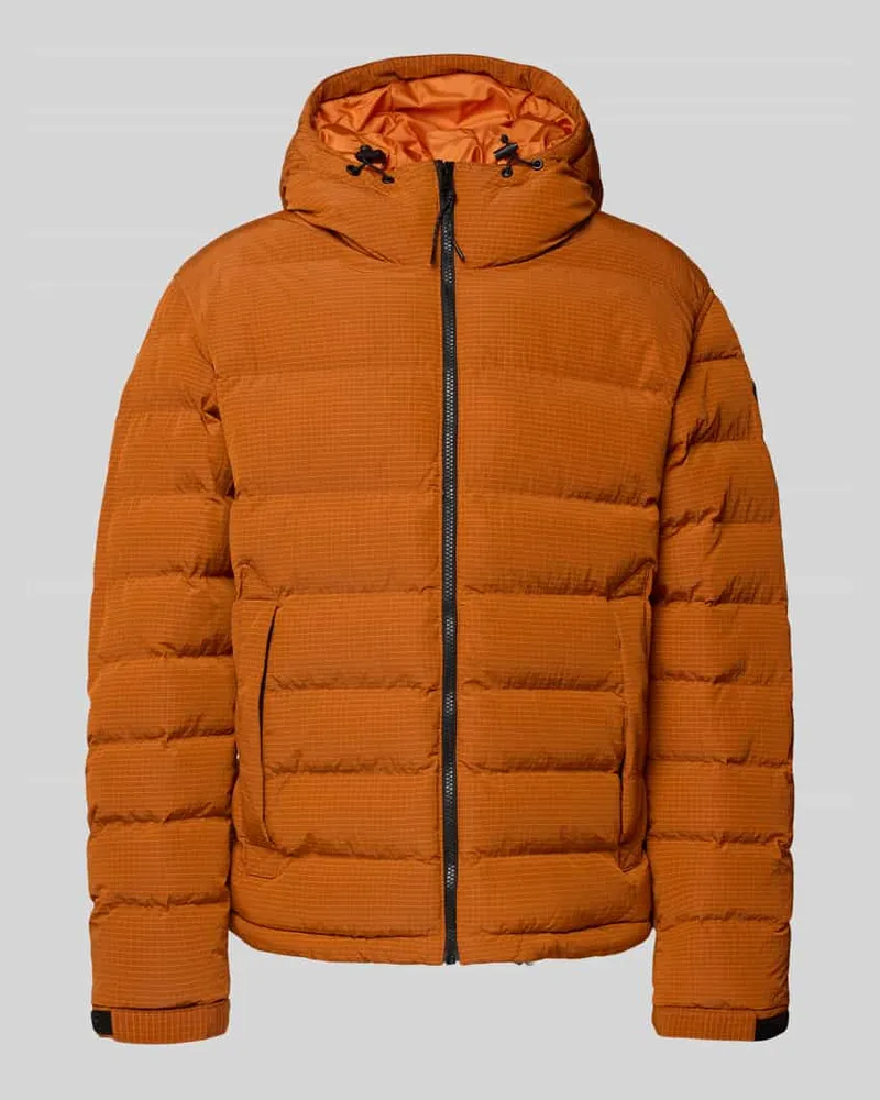 Napapijri Steppjacke mit Kapuze und Reißverschluss Modell 'A-TEREZ Orange