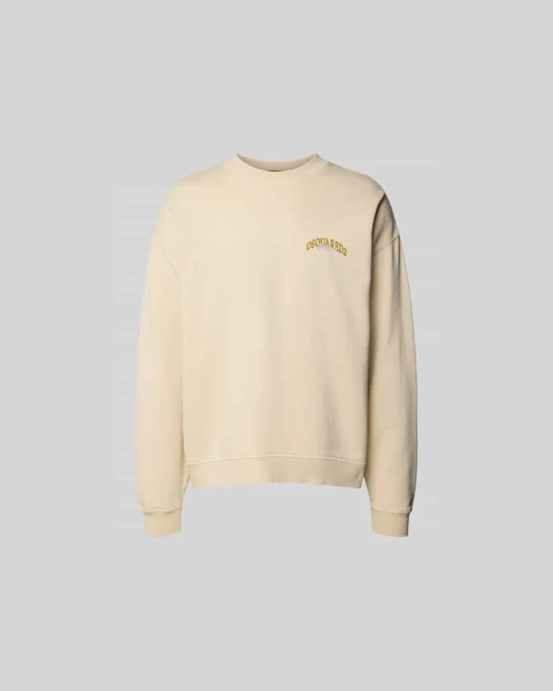 Dsquared2 Sweatshirt mit gerippten Abschlüssen Beige