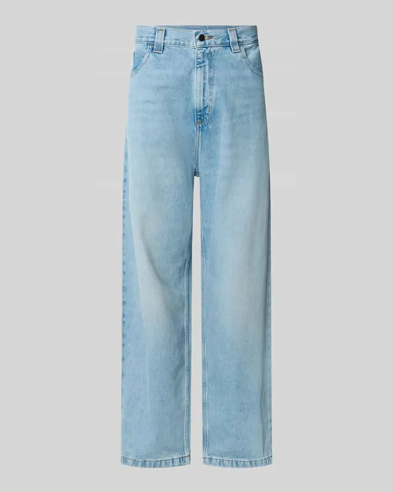 Carhartt WIP Relaxed Fit Jeans aus reiner Baumwolle Modell 'Brandon Hellblau