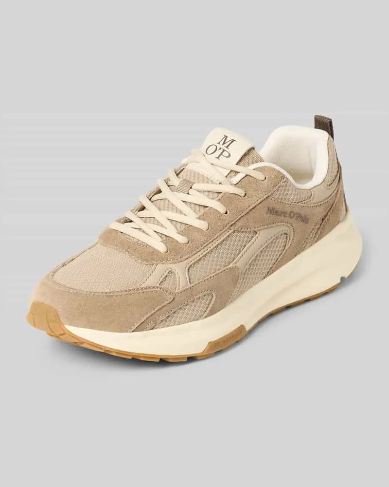 Marc O'Polo Sneaker aus echtem Rindsleder Beige
