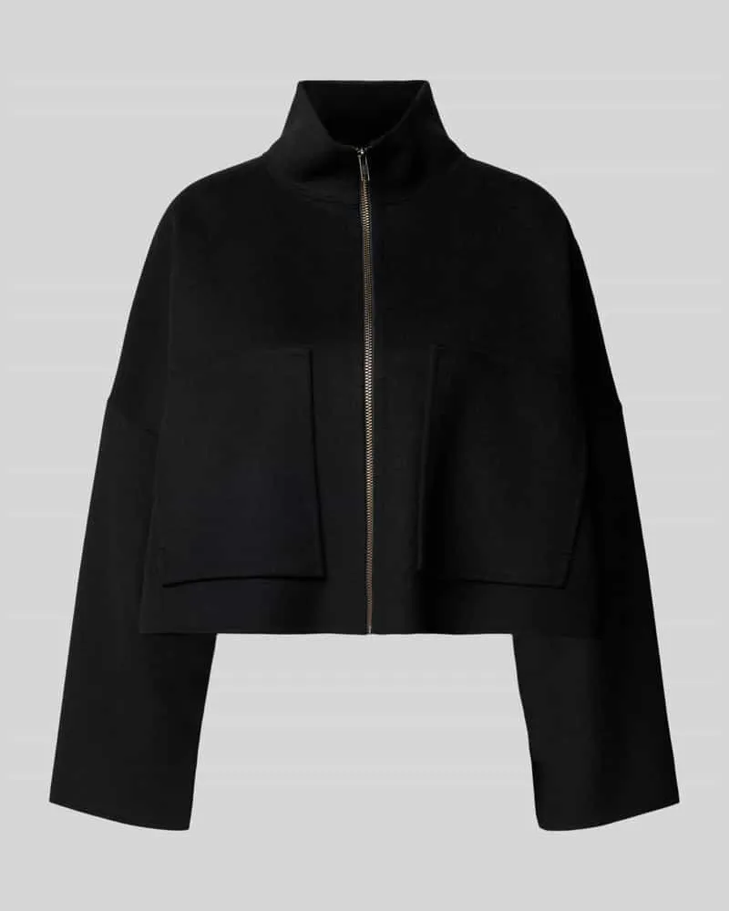 Drykorn Wolljacke mit Stehkragen Modell 'ELSTOW Black