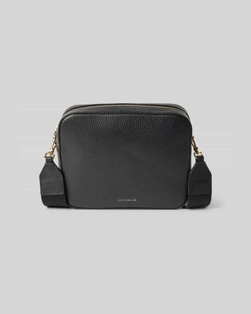 Coccinelle Handtasche mit Label-Print Modell 'TEBE Black