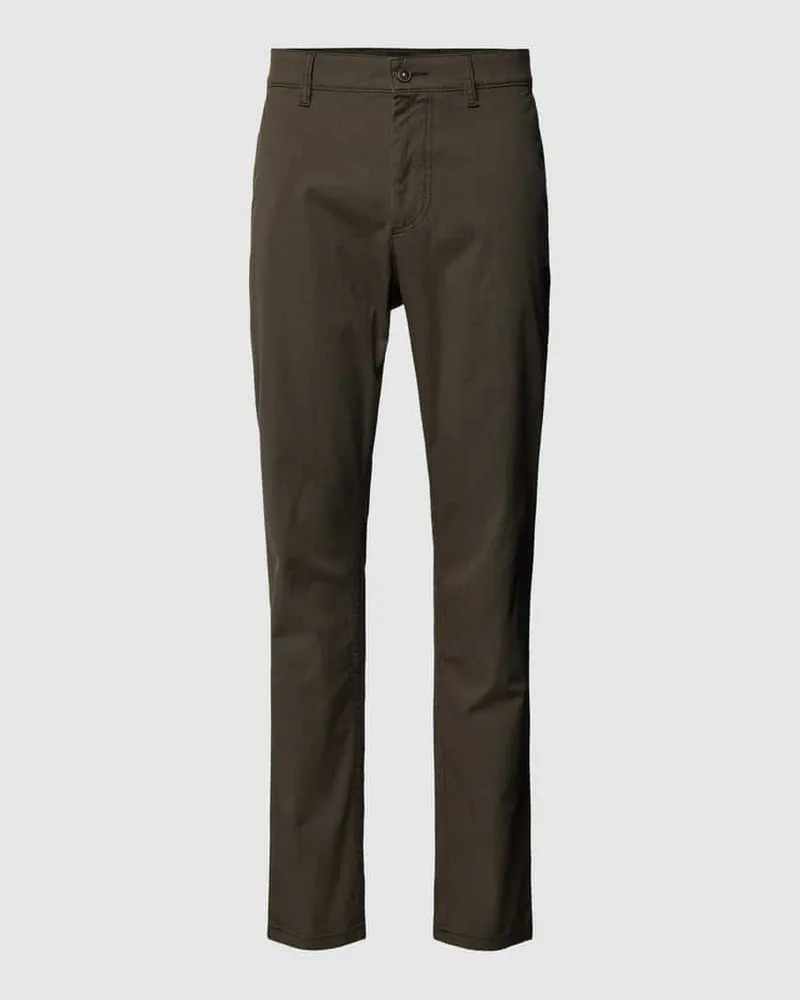 HUGO BOSS Tapered Fit Chino mit Paspeltaschen Mint