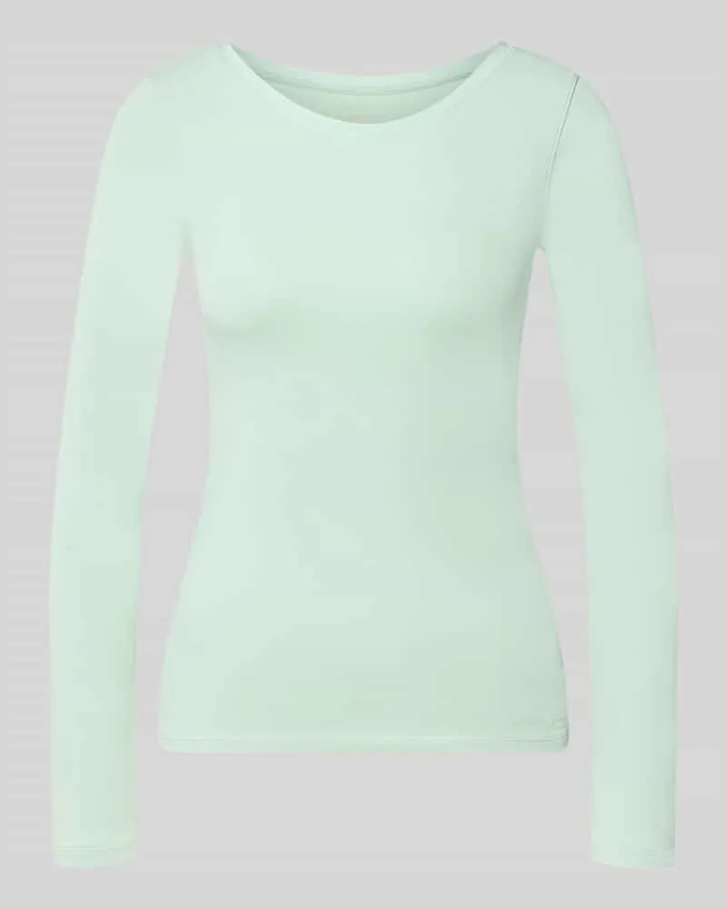 Marc Cain Longsleeve aus Baumwoll-Mix Mint