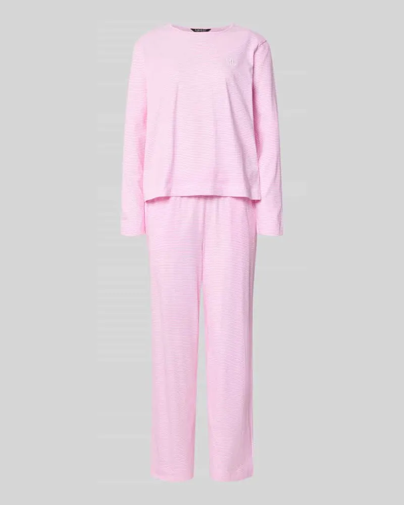 Ralph Lauren Pyjama aus reiner Baumwolle Rosa