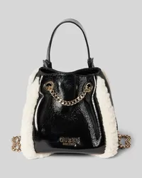 Guess Handtasche mit Label-Details Modell 'DAVIKA Black