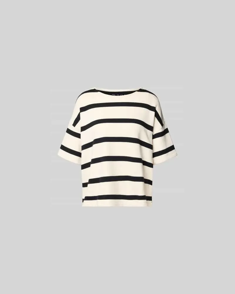 Juvia Relaxed Fit T-Shirt im Halbarm-Design Ecru