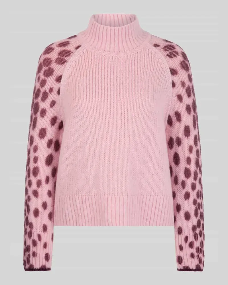 Marc Cain Pullover aus Alpakamix mit Logo-Detail Rose