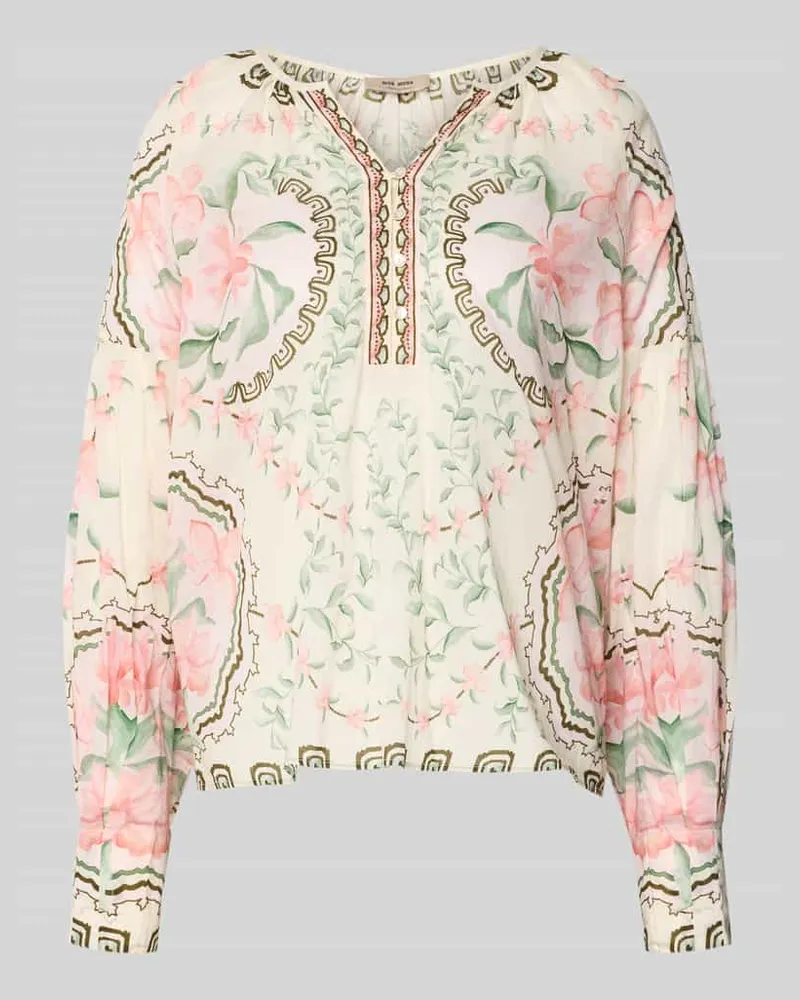Mos Mosh Relaxed Fit Bluse mit Tunika-Ausschnitt Modell 'Wylde Gruen