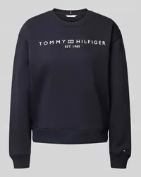 Tommy Hilfiger Sweatshirt mit Label-Stitching Marine