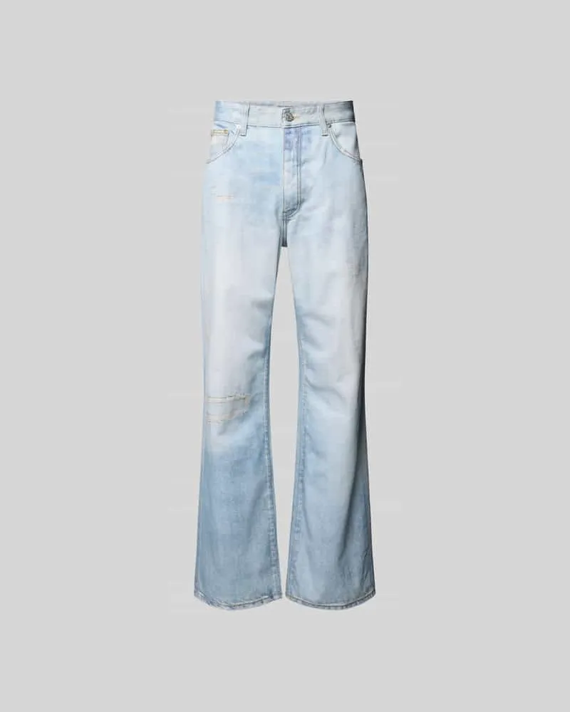 Won Hundred Flared Fit Jeans mit 5-Pocket-Design Modell "Steve Blau