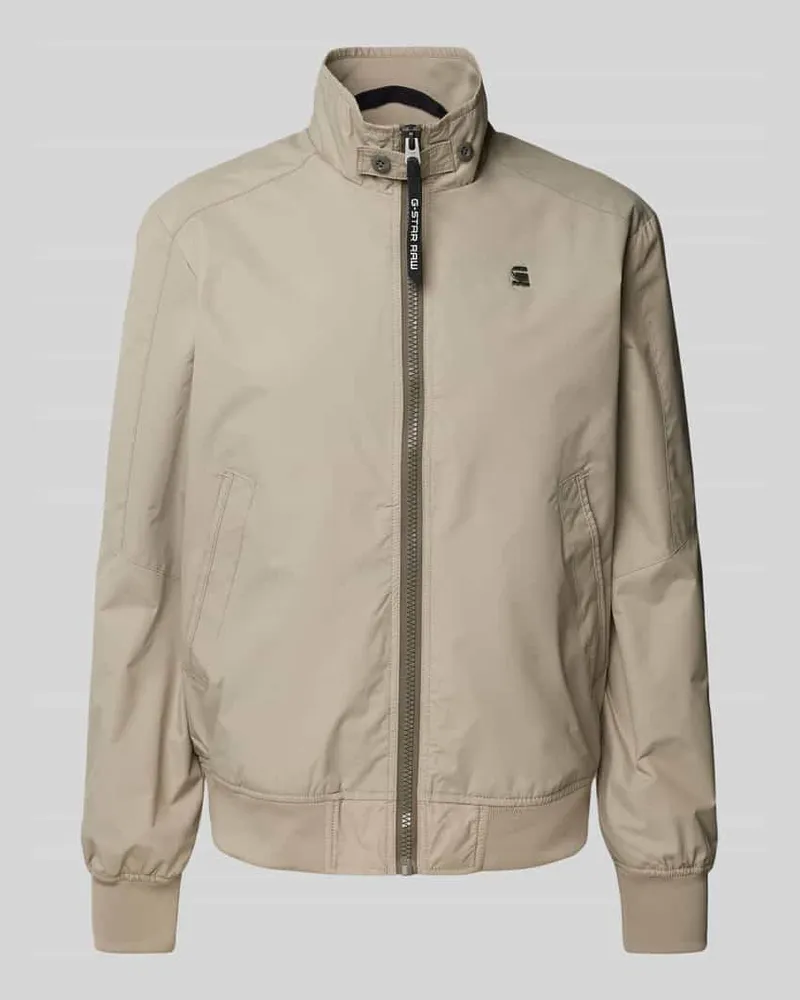 G-STAR RAW Jacke mit Stehkragen Beige