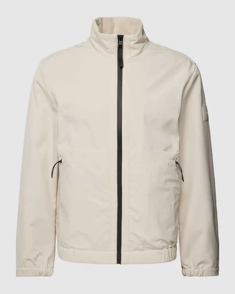 Calvin Klein Softshell-Jacke mit Stehkragen Beige