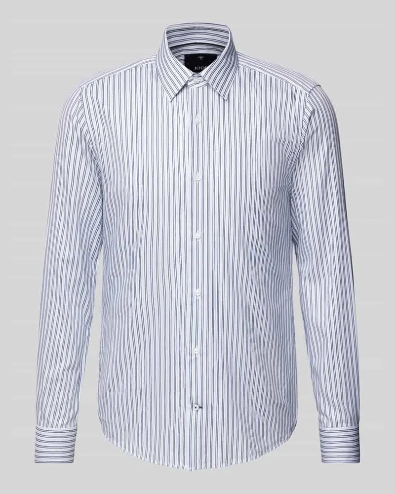 JOOP! Slim Fit Business-Hemd mit Kentkragen Modell 'Pierce Marine